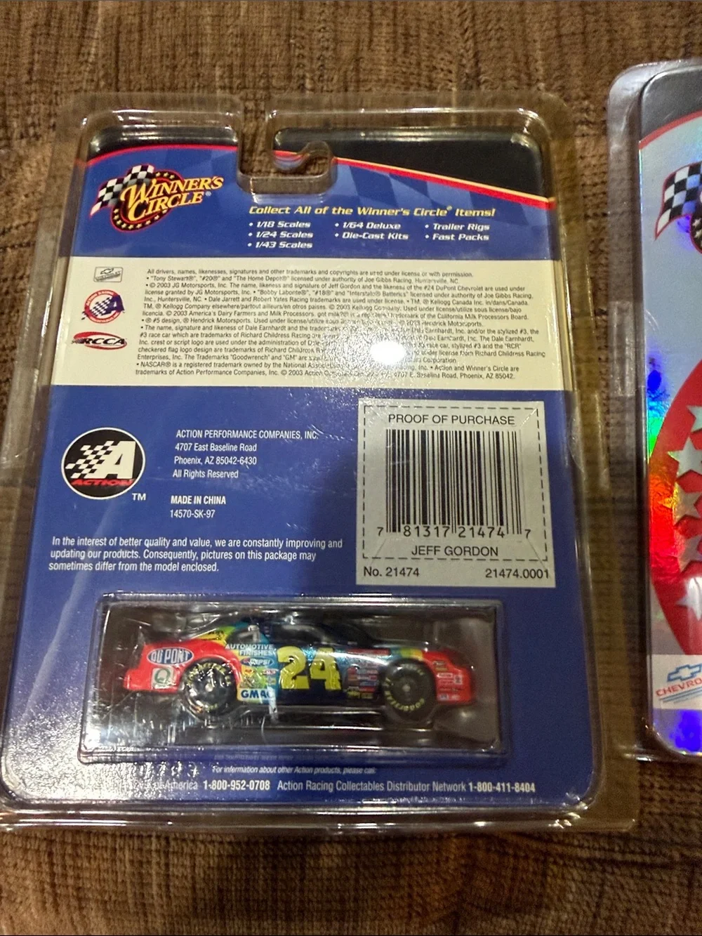 Winner’s Circle #24 Decade of Champions Toy Car 1995, 1997, & 2001